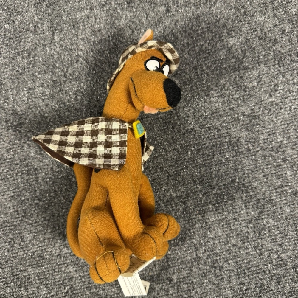 Scooby Doo Toy Sherlock Holmes  10" Cartoon Network Mystery Dog Detective Plush
